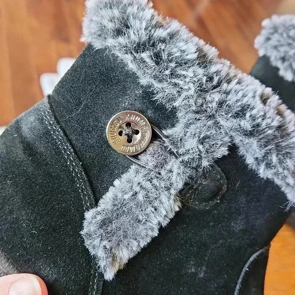 Khombu Iris Winter Snow All Weather Ankle Boots Black Size 7 M - Picture 6 of 15